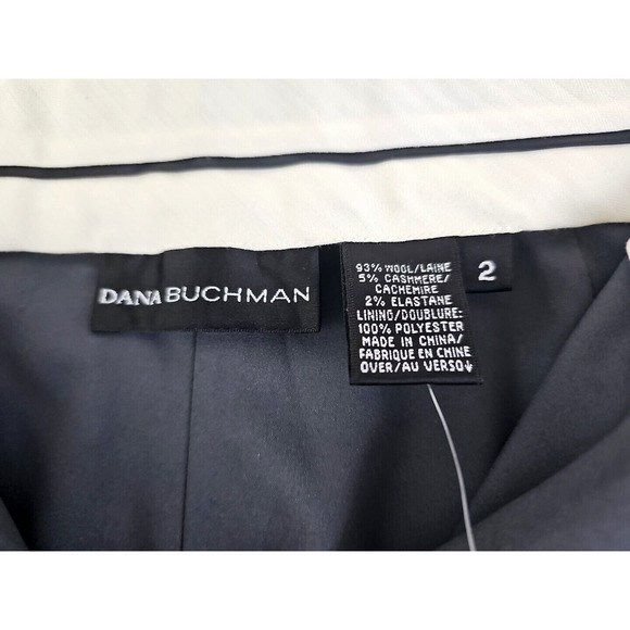 Dana Buchman ~Woman Size 2~ Chorkle Gray "ANNIE" Wool/Cashmere Pants Lined NWT. - Picture 2 of 11